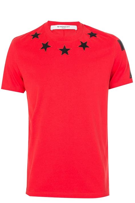 givenchy tshirt red|Givenchy long sleeve t shirt.